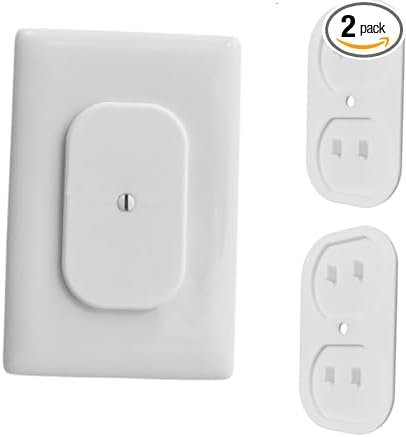 Baby Proof Outlet Cover Locks ??Tamper Resistant Duplex Outlet Safety Covers ??Screw-On Decorative Wall Plate Guard for Child & Toddler Protection ??Easy Install Electrical Socket Shield (Multi-Pack)