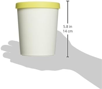 Tovolo Sweet Treat, Reusable Ice Cream Container for Homemade Ice Cream, Lemon - 1 Quart Stackable Storage Tubs with Silicone Lids for Freezer - BPA-Free & Dishwasher-Safe (Pack of 3)
