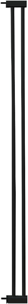 Lumizone Extra Tall Cat Gate Extension Kit 55.12" High Pressure Mounted 4.13" Extra Wide 1.37" Gap No Drilling Tall Pet Gate for Dogs (Black, 55.12" H x 4.13" W, Extension)