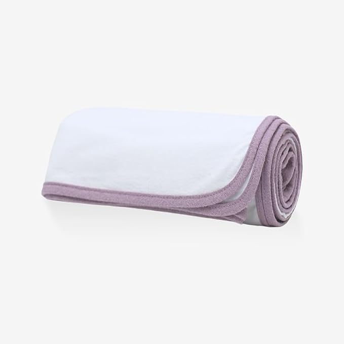 MOMS ON CALL Baby & Newborn Swaddle Blanket | 0-3 Months | Nursery Baby Gift | 48 X 48 Inch | 100% Cotton | Peaceful Lilac with Gift Box