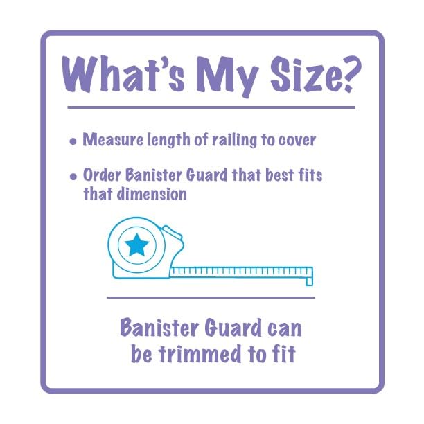 KidKusion Banister Guard for Childproofing and Pet Safety | Made in USA | 15' L x 33" H | Shatterproof Plastic Transparent Roll with Zipties and Hole Punch
