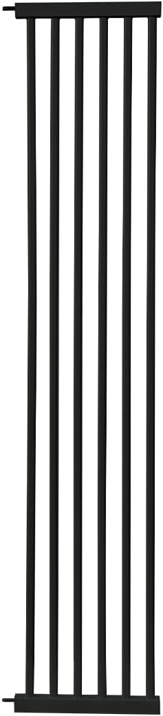 Lumizone Extra Tall Cat Gate Extension Kit 55.12" High Pressure Mounted 12.60" Extra Wide 1.37" Gap No Drilling Tall Pet Gate for Dogs (Black, 55.12" H x 12.60" W, Extension)