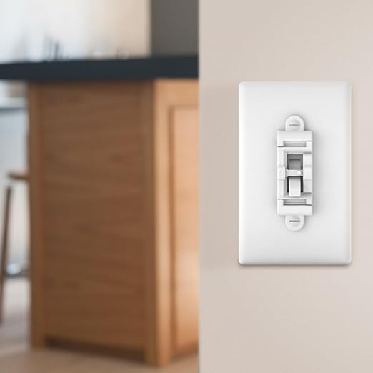 Child Proof Light Switch Cover Guard 10 Pack - Unbreakable Toggle Switch Protector for Kids Safety, Smart Home & Security, 24/7 Protection,White