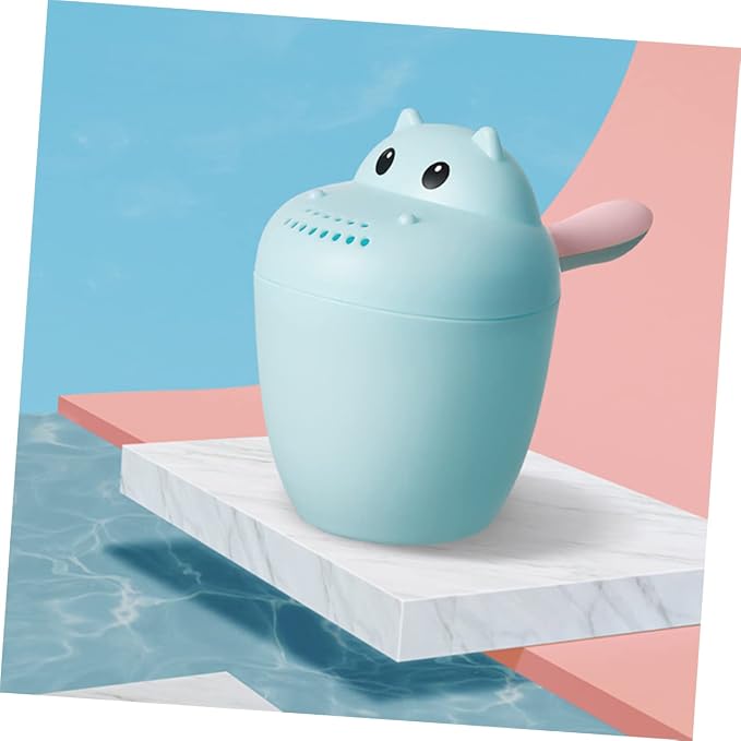 FOMIYES Bath Rinse Cup Multi-functional Animal Design Easy-grip Handle Durable Material Controlled Water Flow for Shower and Hair Washing