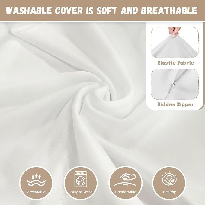 Forchrinse Happy Penguin Nursing Pillow Cover for Girls Nursing Pillow Slipcover Breastfeeding Cushion Cover Baby Shower for Mom
