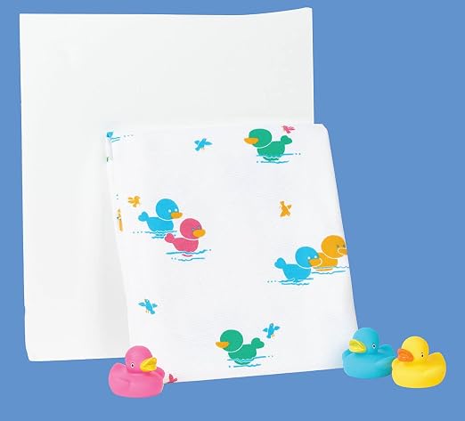 Medline Baby Blanket in Duck Print, Classic Design, Heavy Weight, 100% Cotton, Cuddly and Soft - Perfect for Newborns and Toddlers, 36" x 40" (91.4 cm x 1 m)