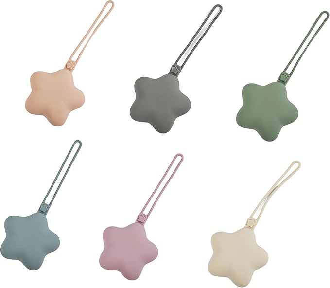 Star Pacifier Holder Case Silicone Keep Pacifier Portable Lightweight Newborn Baby Boy Girl