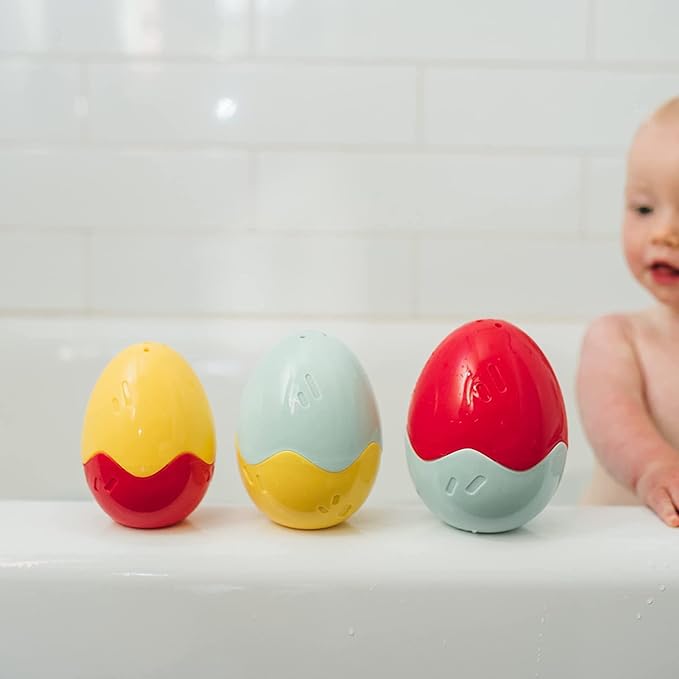 Dr. Brown's Baby and Toddler Toothbrush, Green Dinosaur 1-Pack 1-4 Years, CleanUp Float & Hatch Dino Eggs Bath Toy, 6m+, Dino-Soft Baby Bath Spout Cover, BPA Free, Certified Plastic Neutral
