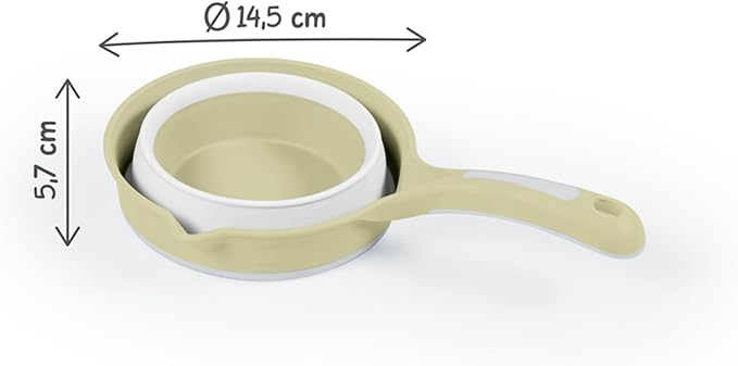 DOLU Foldable Bath Ladle for Compact Toddler Wash Tub, Portable and Space Saving Design Ideal for Ages 6 Months and Older, Eco Green