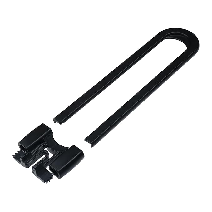 Sliding Cabinet Locks Baby Proofing ??Adjustable Child Safety Latches for Knobs & Handles ??6 Pack ??No Adhesive Drilling or Tools - Black