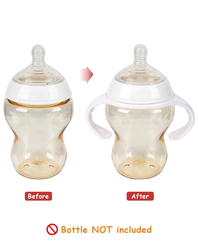 Baby Bottle Handles for Tommee Natural Start 5 & 9oz Baby Bottle, Bottle Holder for Newborn,Leak-Proof Design, 4 Count
