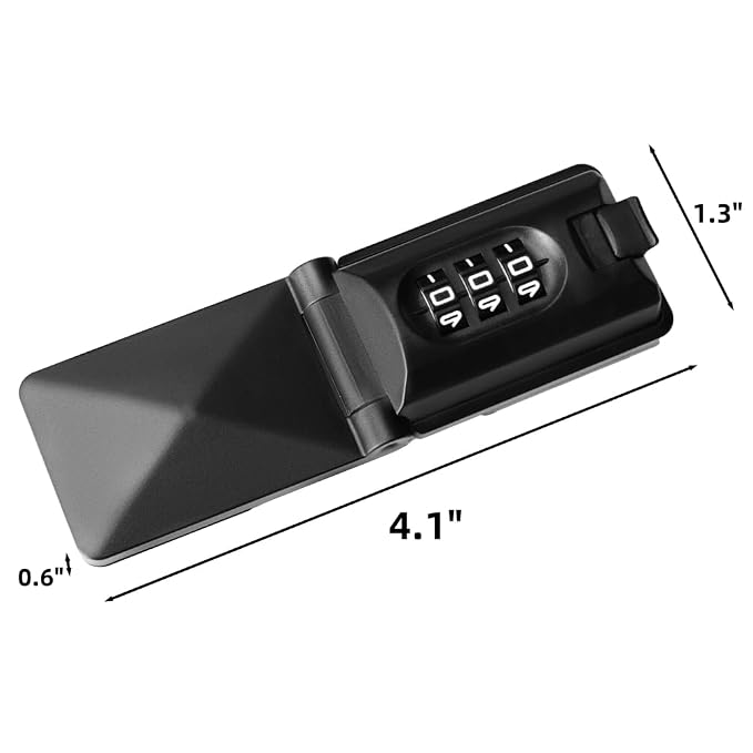 French Door Fridge Child Proof Lock Keyless Password Code Baby Safety Double Door Refrigerator/Freezer Locks for Kids, Adhesive Cabinet Cupboard Lock Easy to Install (1, Black)