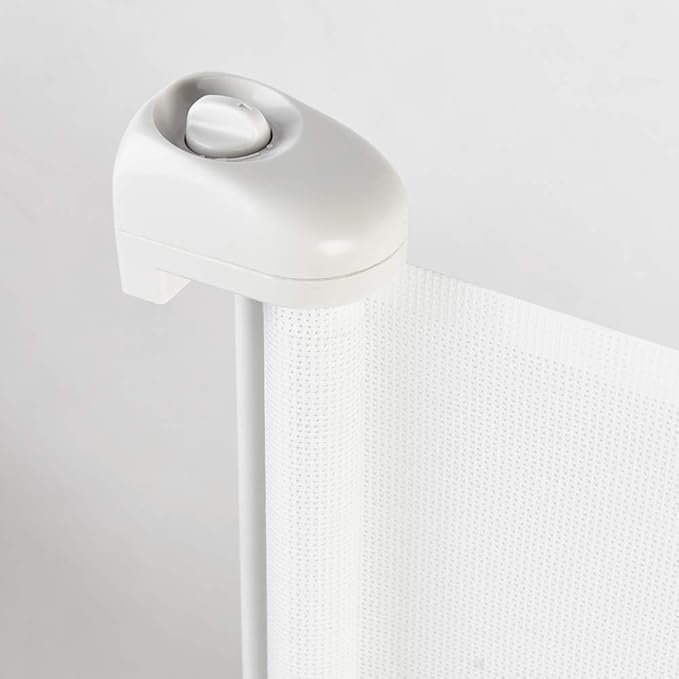 EasyBaby Extra Wide Retractable Baby Gate, 33" Tall, Extends up to 71" Wide, White/Child Safety Baby Gates, Pet Retractable Gates for Stairs, Doorways, Hallways, Indoor and Outdoor