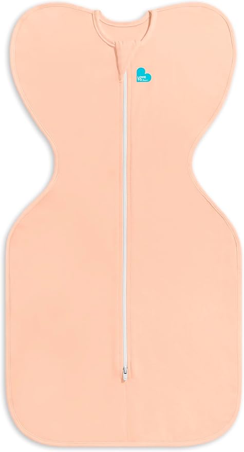Love to Dream Swaddle UP, Baby Sleep Sack, Self-Soothing Swaddles for Newborns, Get Longer Sleep, Secure Fit Helps Calm Startle Reflex, Newborn Essentials for Baby, 1.0 TOG, Medium 13-19 lbs, Coral