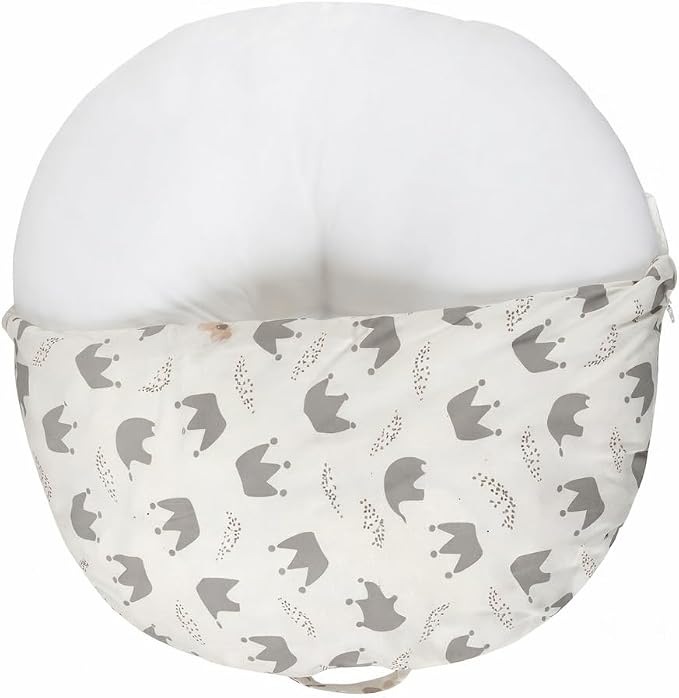 Ultra Soft Nursing Pillow Cover, Removable Breathable Cotton Slipcover for Breastfeeding & Maternity Support, Multifunctional Feeding Cushion Cover for Mom and Baby (II)