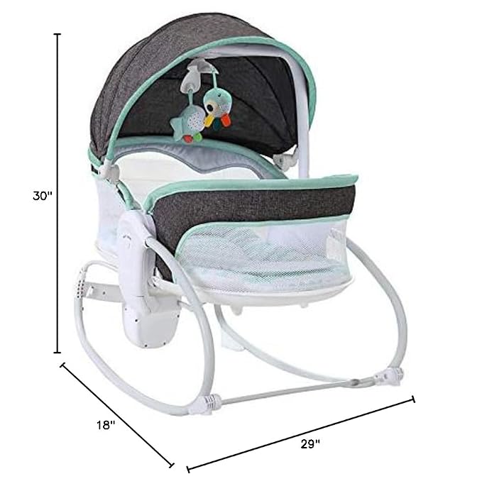 3-in-1 Baby Bouncers, Can sit and Lie Down, Brilliant Bouncer,Rocking Bouncer, Soothing Vibration, 3rd Gear Adjustment, Suitable for Babies Boys/Babies Girls/Newborns Baby