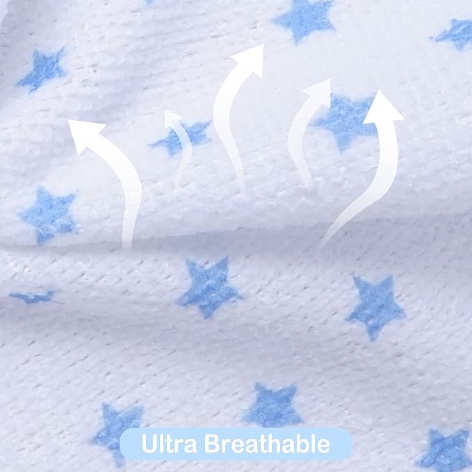 Viviland Baby Washcloths, Super Soft Baby Bath Towels for Newborn 24 Pack, Absorbent Face & Body Wash Cloth for Baby Boy, Whale Bro Pattern, 9 x 9 inch