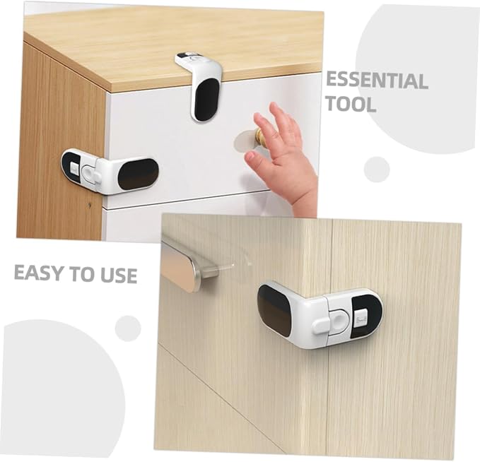 Hemoton 16pcs Boy Girl for Drawers Refrigerators Pinch Design Easy One-key Material Proofing Lock for Cabinets and Furniture