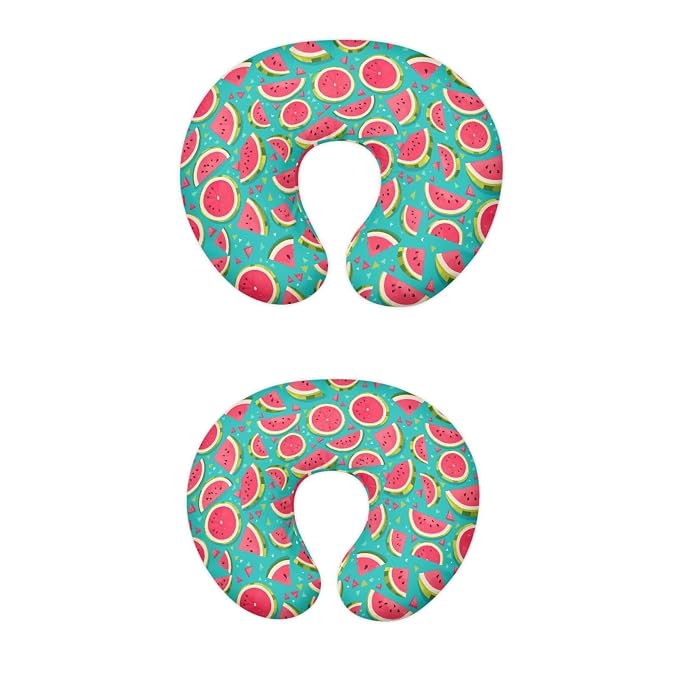 Multi Watermelon Breastfeeding Pillow Cover with Rainbow Tie-dye Santa Claus and Snowflake Ultra Soft Comfortable Newborn Nursing Pillow Case Breathable and Washable
