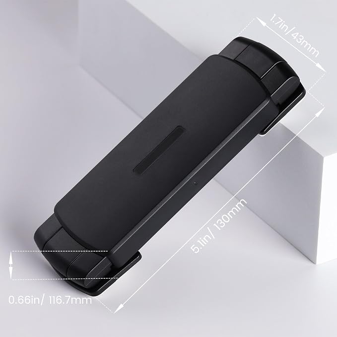 CLYMENE French Door Fridge Lock - Childproof, Adjustable, Easy Install - Cabinet Safety Latch Lock for Kids & Toddlers (Black)