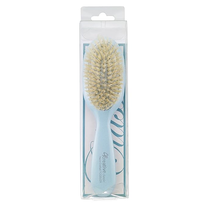 Creative Hair Tools Classic Baby/Toddler Gentle Boar Bristle Hair Blue