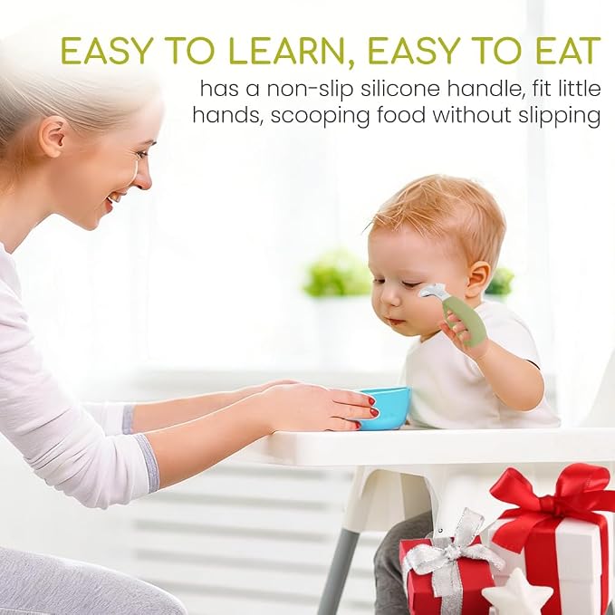 Kids Utensils Set, 18/8 Stainless Steel Spoons and Forks, BPA Free, Dishwasher Safe, Children Safe Toddler Flatware