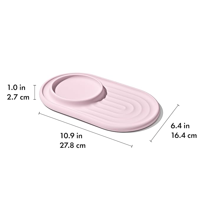 OXO Tot Textured Suction Plate ??Blossom, Baby Feeding Essentials