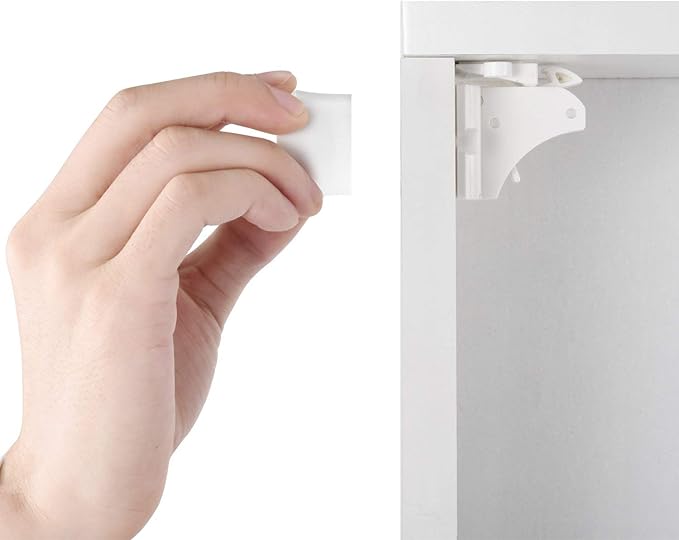 2 Pack Vkania Magnetic Cabinet Locks Keys - Extra Stronger Baby Proofing Magnet Drawer Replacement Key (Only 2 Keys)