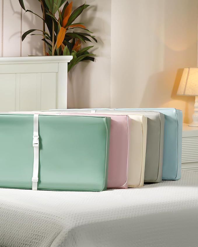 Vegan Leather Waterproof Baby Changing Pad - Wipeable, Extra Thick & Portable & Non-Slip Diaper Mat for Dresser, Crib, Travel | Soft & Safe (Green)