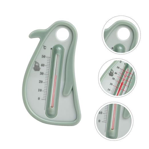 Milisten Penguin Bath Thermometer for Infants, Cartoon Water Temperature Measurement Tool, Safe Bath Tub Thermometer for Newborns and Random Color
