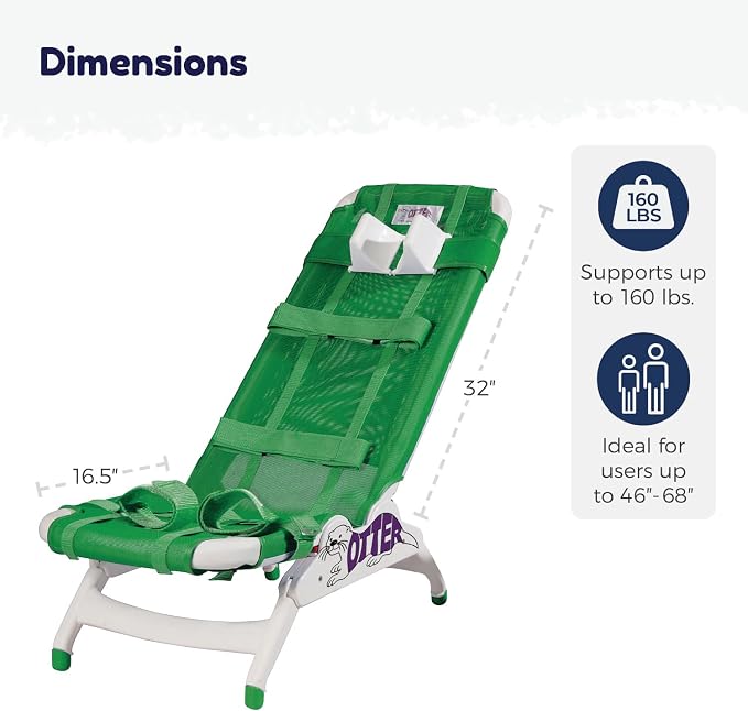 Inspired by Drive OT 3000 Otter Pediatric Bath Chair, Green
