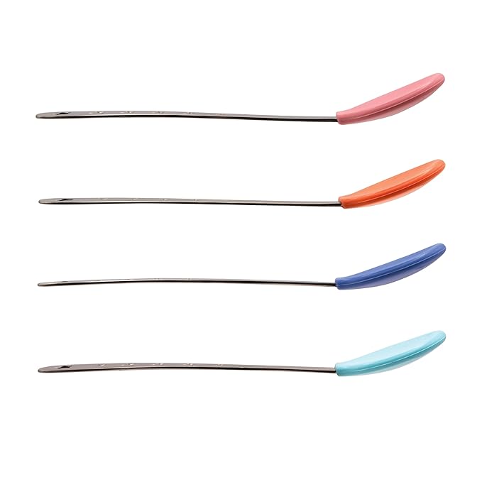 Nuby 2-in-1 Hot Safe Feeding Spoons - (4-Pack) Baby Spoons for Safe Feeding - 4+ Months