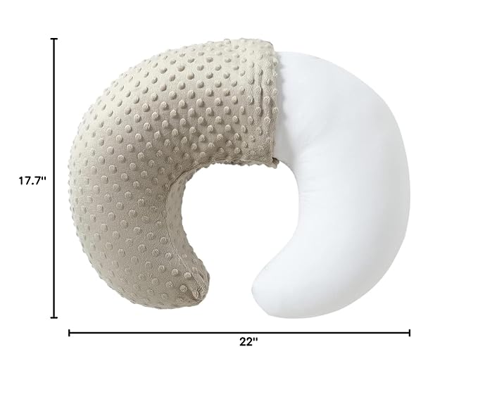 Nursing Pillow Cover, Breastfeeding Pillow Slipcover Snugly Fits for Nursing Pillow for Baby Boys and Girls, Premium Quality Microfiber, Ultra Soft Comfortable (Tidal Foam)