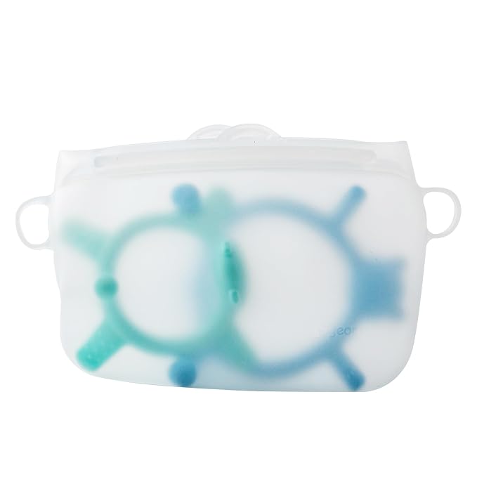 Pigeon Silicone Animal-Shaped Baby Teether Set, 3M+ & 6M+ | Includes 1 Green Bear, 1 Blue Cat & 1 Silicone Bag – Multi-Textured Teething Relief Toys, Lightweight & Easy to Grasp