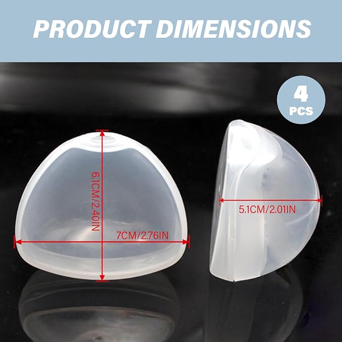 4Pcs Pacifier Case, Dustproof Portable Clear Pacifier Holder, Free Leak-Proof Practical Reusable Baby Box for Travel and Home..