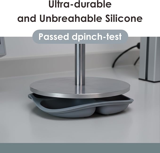 Tiny Marvels Baby Plates 3 Pack, 100% Food Grade Silicone Toddler Plates, Divided Baby Suction Plates, Non-Slip Toddler Plate Set, Baby Led Weaning Supplies, Microwave & Dishwasher Safe