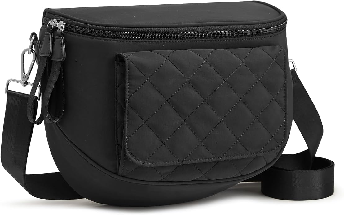 G4Free Small Diaper Bag with Portable Changing Pad Nylon Crossbody Purse Bum Bags with Wipe Pocket Women
