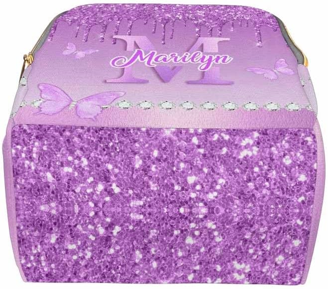 Custom Diaper Bag with Name Customize Name Backpack for Holiday Travel For Outdoor Shopping Daycare Bag African Men Mother's Day Gift, Colorful Butterfly