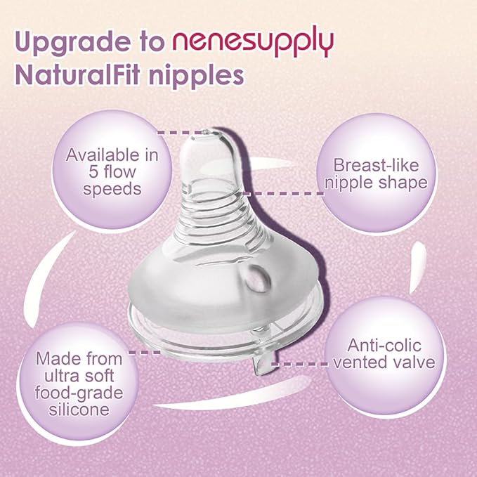 Nenesupply Feeding and Storage Bottles Collection for Spectra S1 S2 Motif Luna Breast Pumps 2 pc 4.7oz 140ml with Sealing Disc Anti Colic Feeding Breastmilk Storage Replace Spectra Bottles