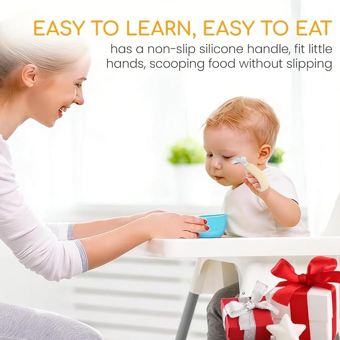 Kids Utensils Set, 18/8 Stainless Steel Spoons and Forks, BPA Free, Dishwasher Safe, Children Safe Toddler Flatware