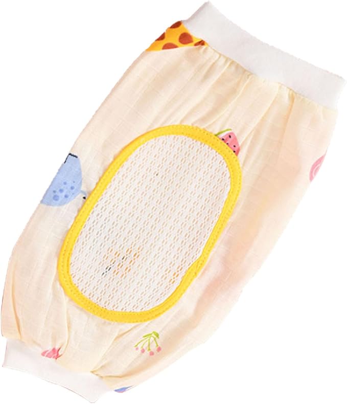 Baby Breastfeeding Arm Pillow Sweat Absorbent Cervical Spine Protection for Infant 0-12 Months Gauze Material (Yellow) (Yellow)