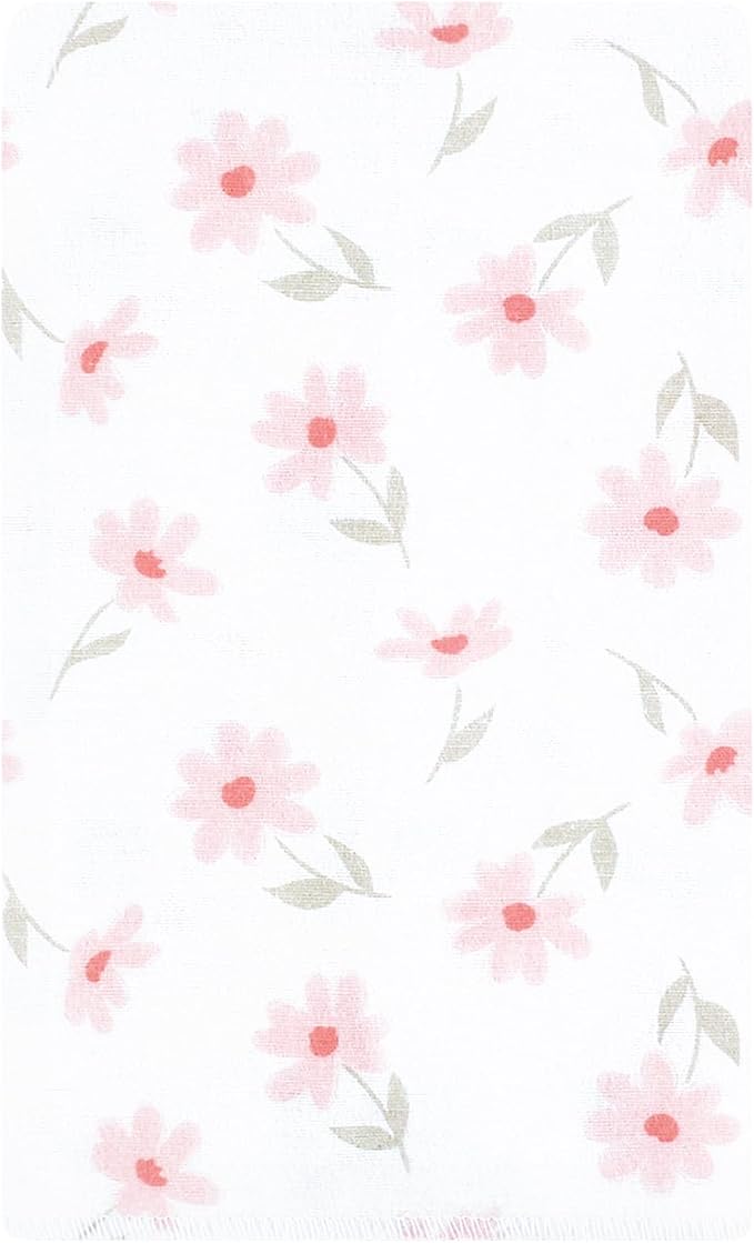 Luvable Friends Hudson Baby Flannel Burp Cloths 10pk, Sweet Honeycomb Pink