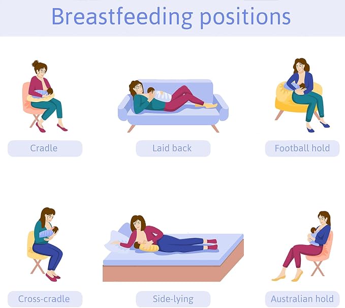 Cozy Cradle Arm Pillow for Feeding Baby, Baby Nursing Pillow Head Support Pillow for Breastfeeding (PinkWhite)