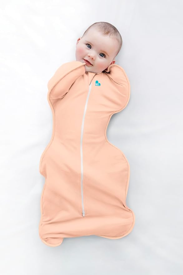 Love to Dream Swaddle UP, Baby Sleep Sack, Self-Soothing Swaddles for Newborns, Get Longer Sleep, Secure Fit Helps Calm Startle Reflex, New Born Essentials for Baby, 1.0 TOG, Newborn 5-8.5 lbs, Coral