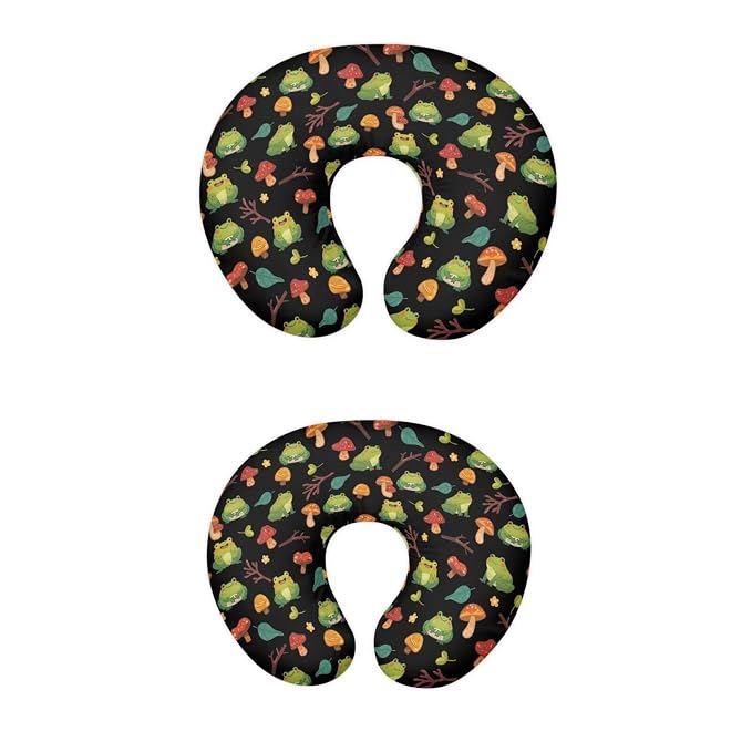 Breastfeeding Pillow Cover with Mushroom and Cute Frog Baby Breastfeeding Slipcover Infant Newborn Nursery Bottle Pillowcase Easy to Use and Dustptoof