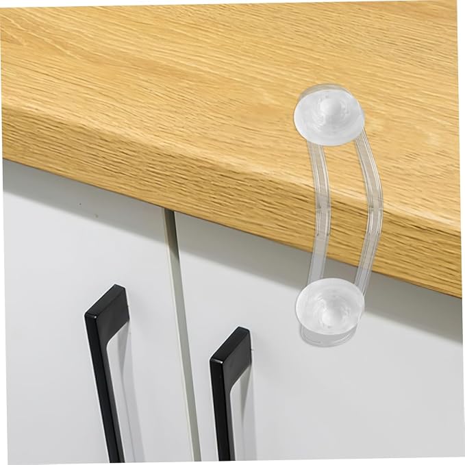 Yardwe 2pcs Safety Locks for and Girls Cabinet Locks Pinch Design for Door Lever Cupboard Refrigerator Window