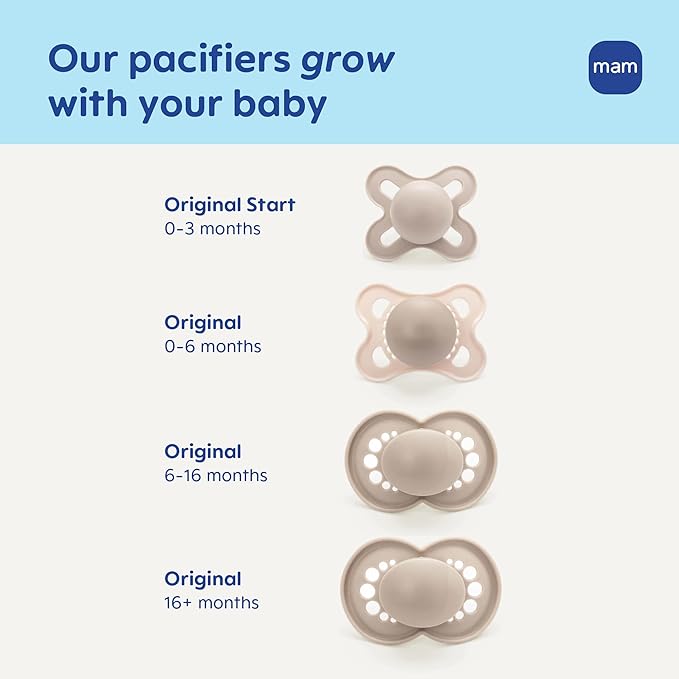 MAM Easy Start Anti-Colic Baby Bottle & Pacifier Set, 5 Self Sterilizing Bottles (3X 5oz, 2X 9oz) & 3 Original Pacifiers 0??6 Months + Extra Nipples, Newborn Feeding Gift Set