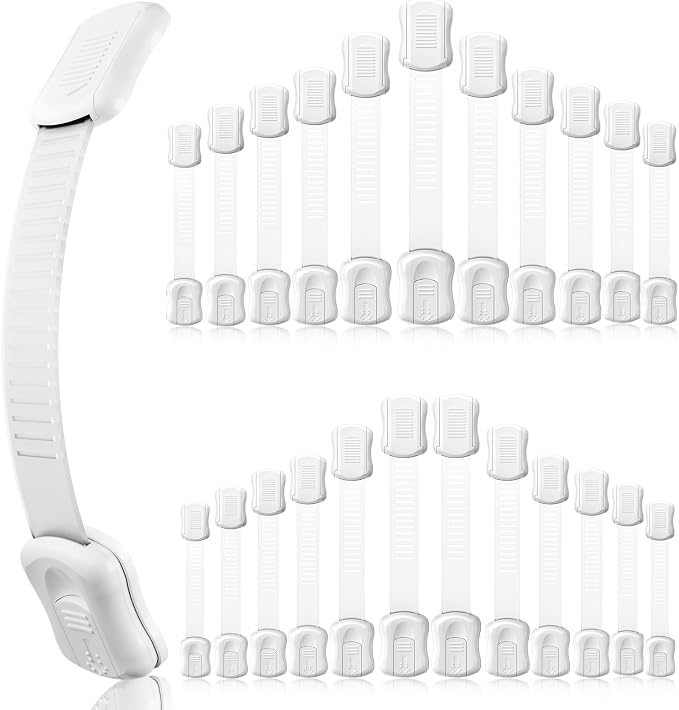 24-Pack Cabinet Locks Baby Proofing