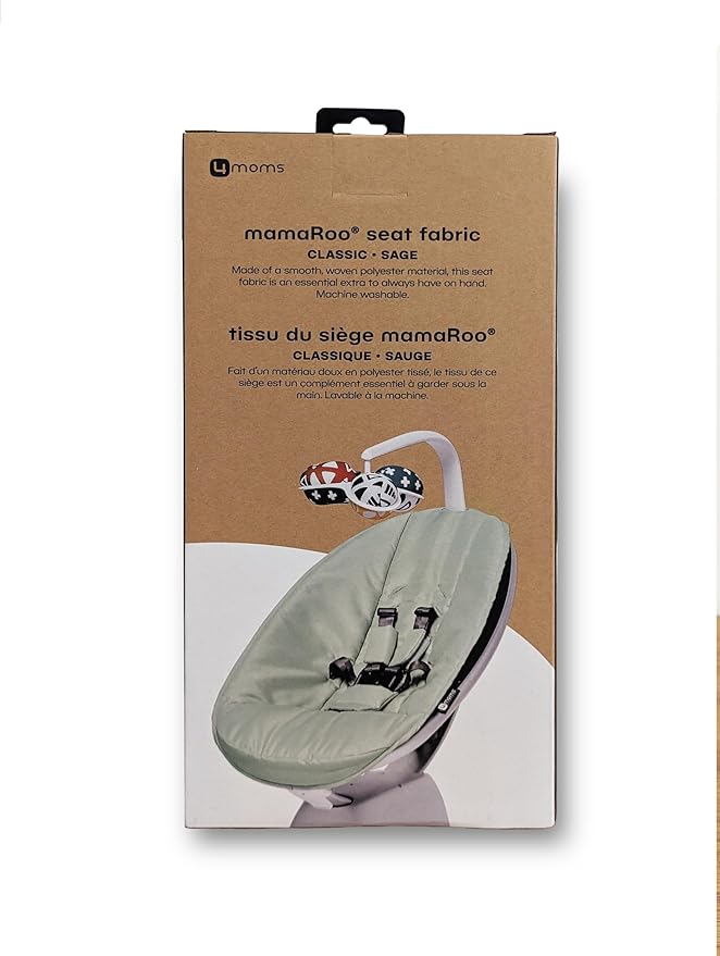 4moms Extra Seat Fabric, MamaRoo Baby Swing, Model 1046, Sage Limited Edition (Pack of 6)