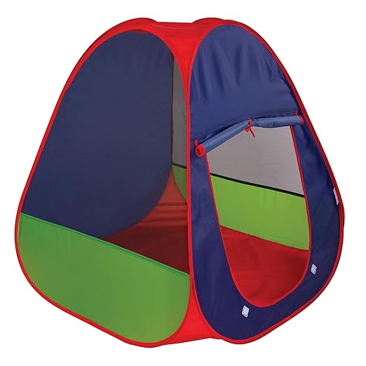 Pacific Play Tents Primary Pop-up Tent (60610) - Indoor/Outdoor Pop-up Playhouse for Toddler & Kids Easy Setup